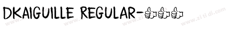 DKAiguille Regular字体转换